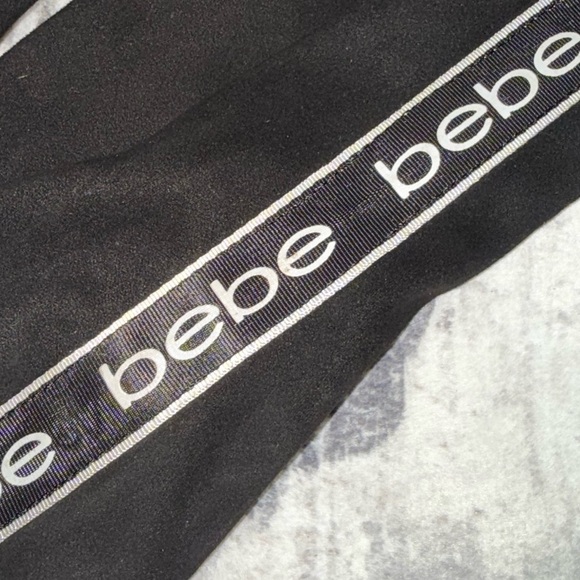 Bebe Black Pants with Logo Detail - Picture 4 of 4